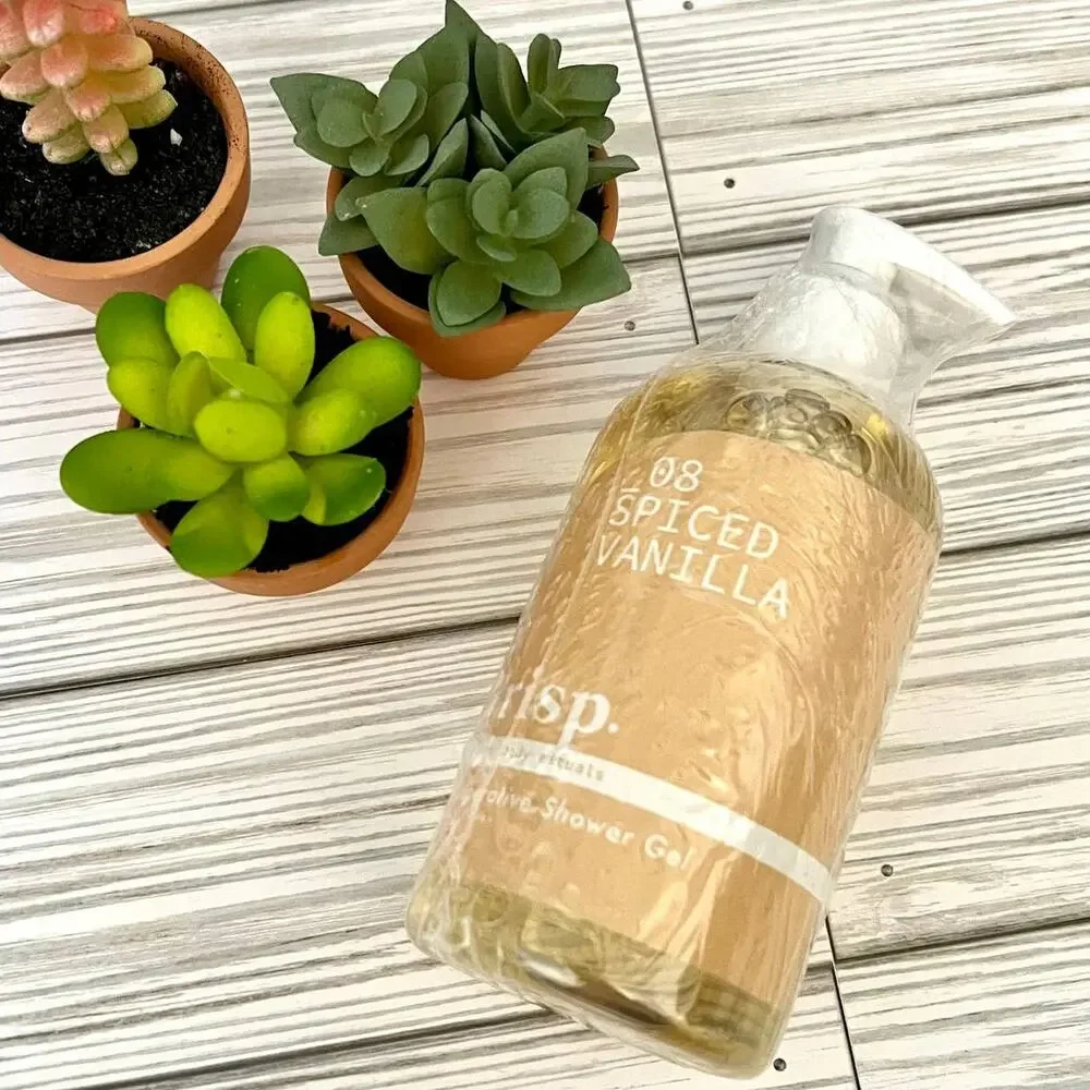 NEW Crisp 08 Spiced Vanilla Recuperative Shower Gel and Body Lotion Gift Set